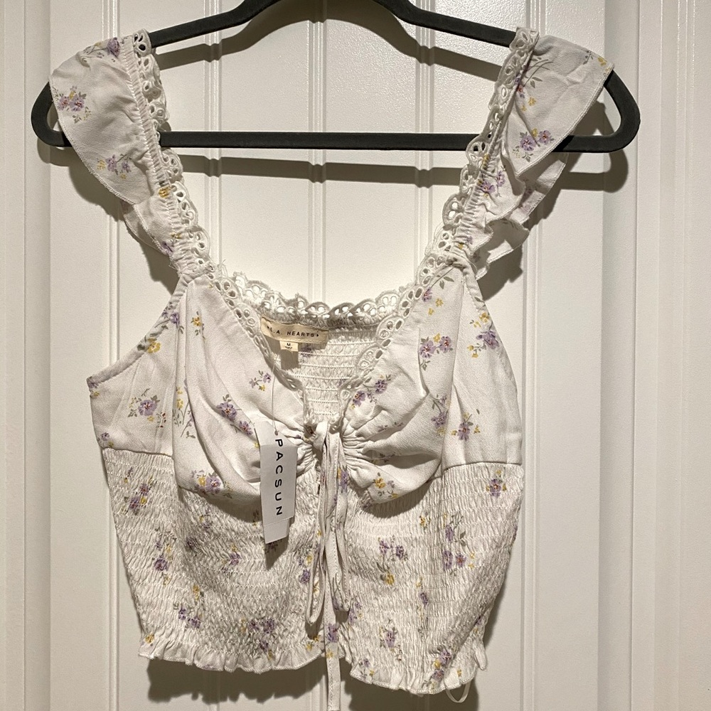 NWT CROP KNIT TOP